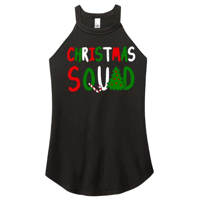 Christmas Squad Family Matching Women’s Perfect Tri Rocker Tank