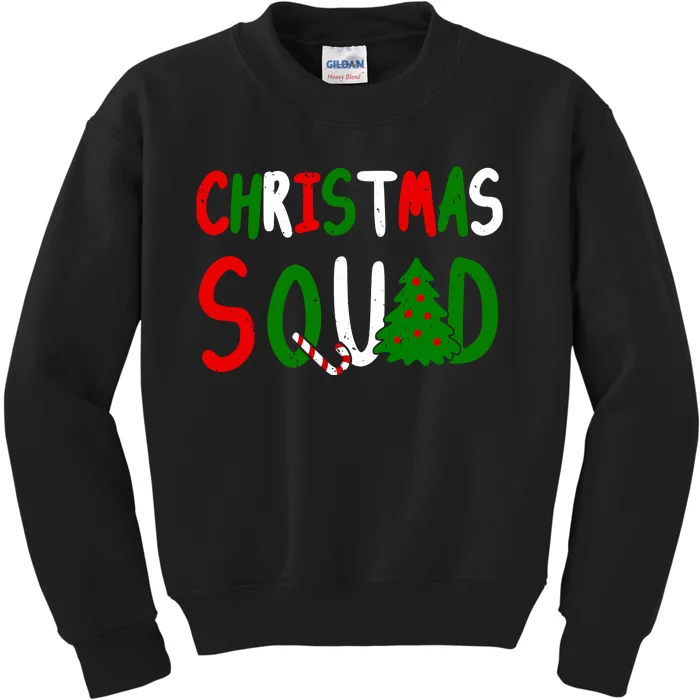 Christmas Squad Family Matching Kids Sweatshirt