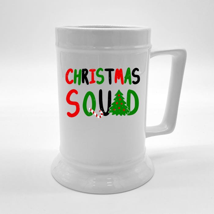 Christmas Squad Family Matching Front & Back Beer Stein