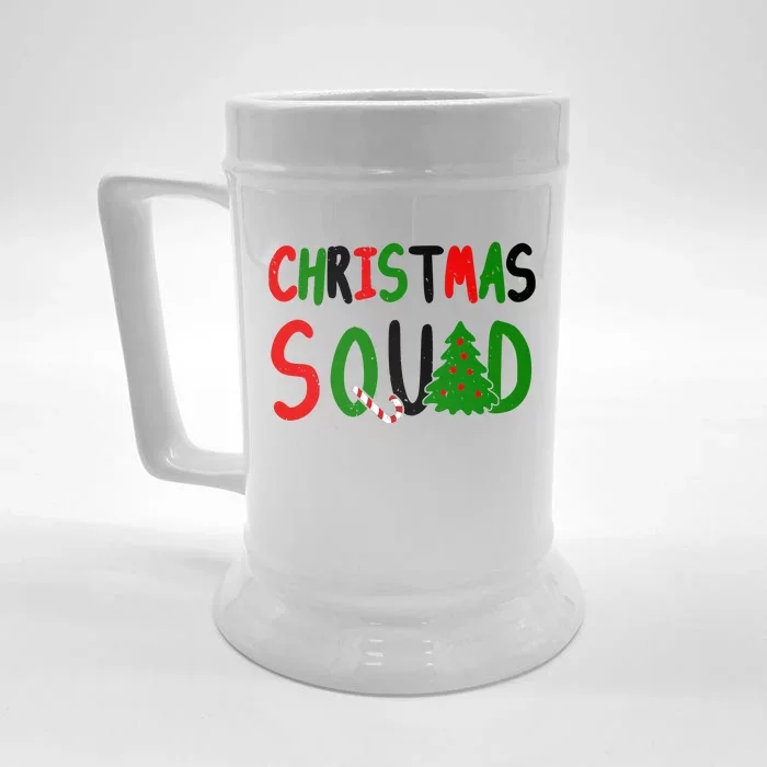 Christmas Squad Family Matching Front & Back Beer Stein