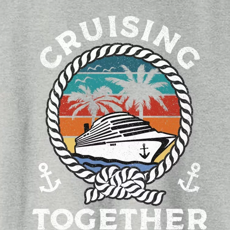 Cruise Ship Family Cruise Cruising Together Couples Cruise Great Gift Women's Crop Top Tee