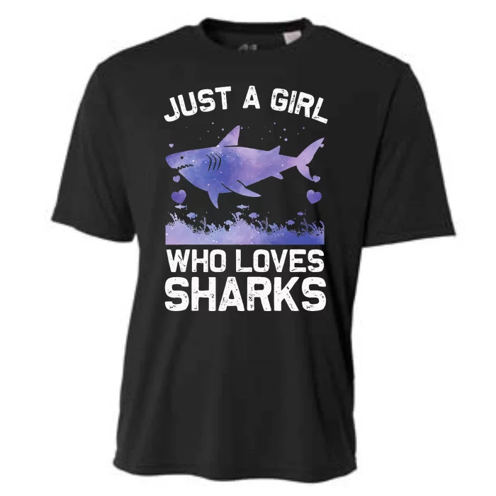 Cool Shark For Women Kids Shark Whale Shark Lover Cooling Performance Crew T-Shirt