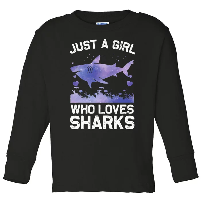 Cool Shark For Women Kids Shark Whale Shark Lover Toddler Long Sleeve Shirt