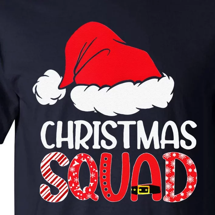 Christmas Squad Family Group Matching Santa Hat Xmas Tall T-Shirt