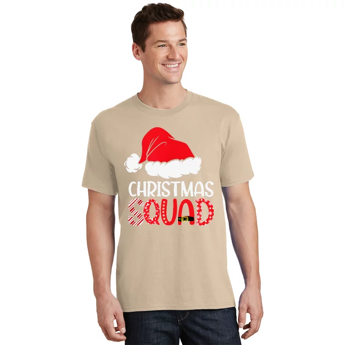 Christmas Squad Family Group Matching Santa Hat Xmas T-Shirt