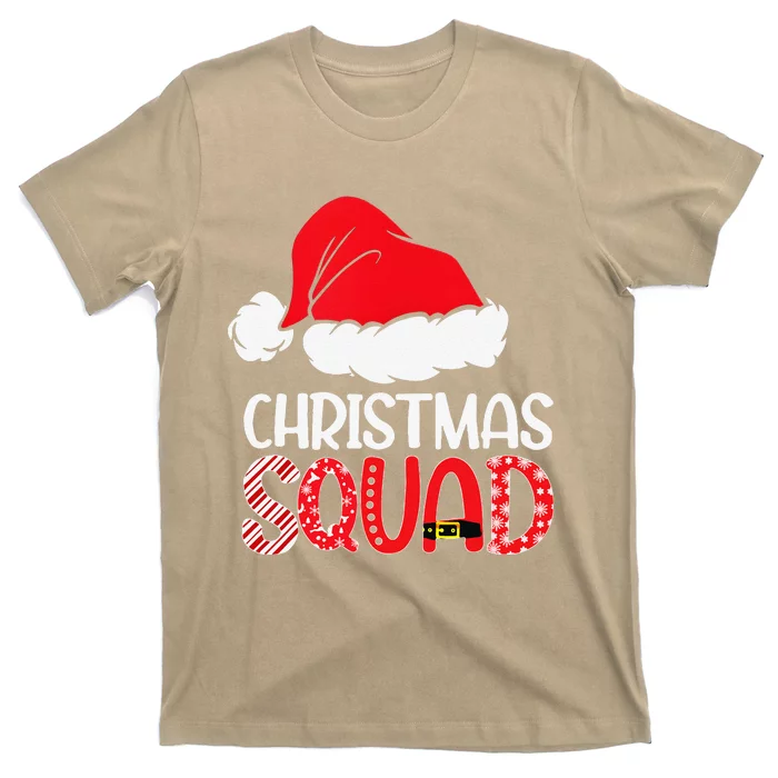 Christmas Squad Family Group Matching Santa Hat Xmas T-Shirt