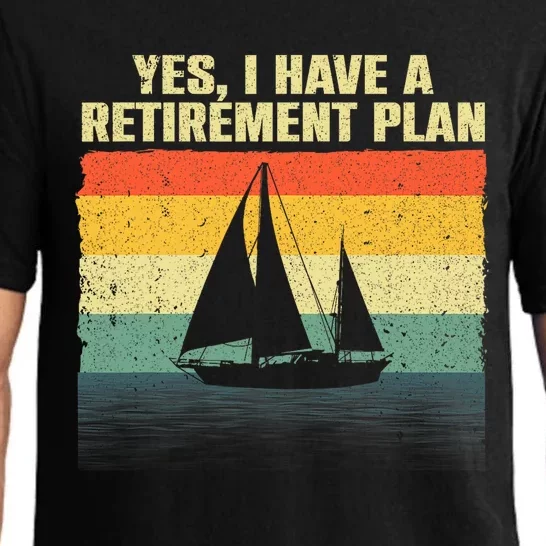 Cool Sailing For Men Women Retirement Plan Boating Sailboat Pajama Set