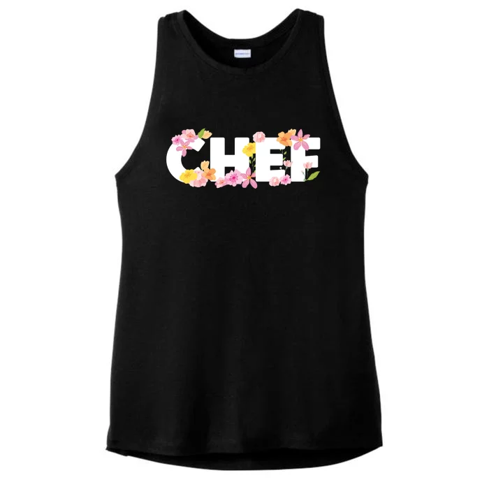 Chef Spring Floral Ladies Tri-Blend Wicking Tank