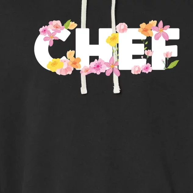 Chef Spring Floral Garment-Dyed Fleece Hoodie