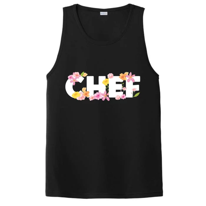 Chef Spring Floral Performance Tank