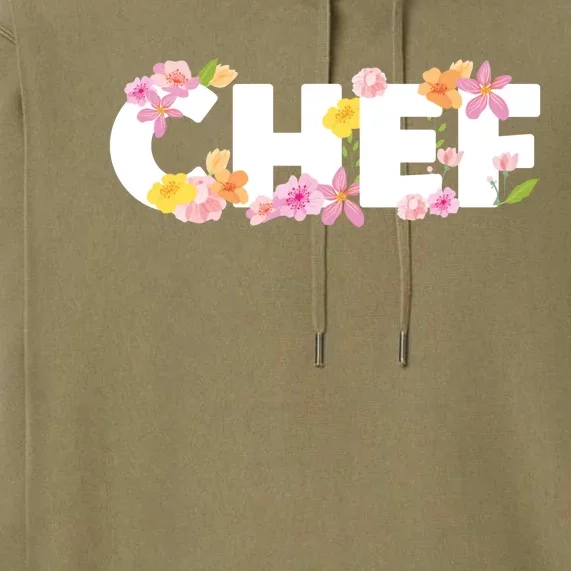 Chef Spring Floral Premium Hoodie