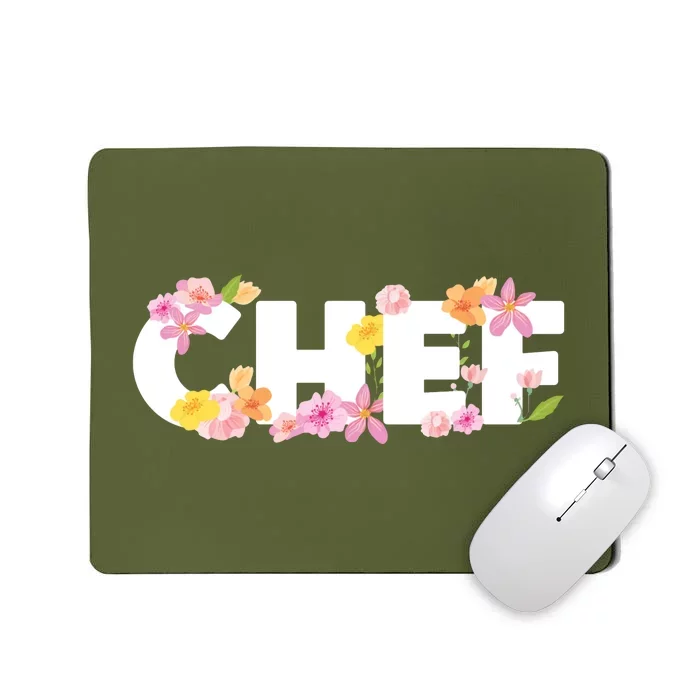 Chef Spring Floral Mousepad