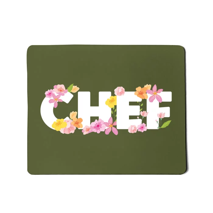 Chef Spring Floral Mousepad