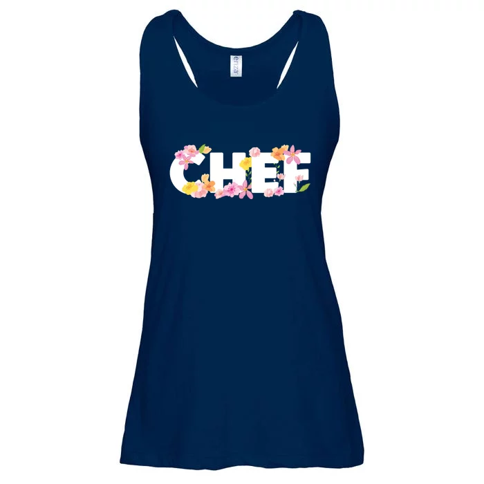 Chef Spring Floral Ladies Essential Flowy Tank