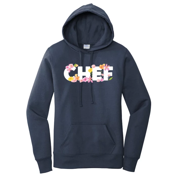 Chef Spring Floral Women's Pullover Hoodie