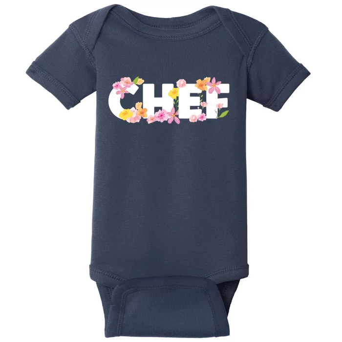 Chef Spring Floral Baby Bodysuit