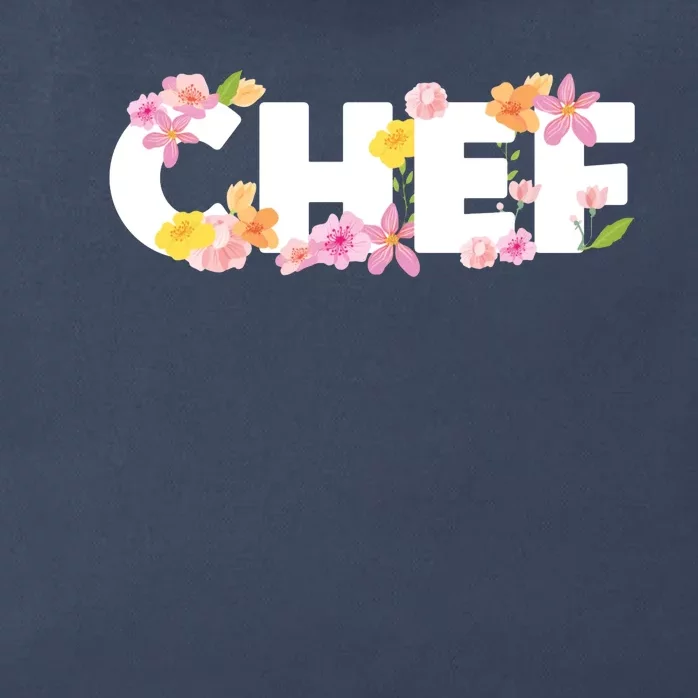 Chef Spring Floral Zip Tote Bag