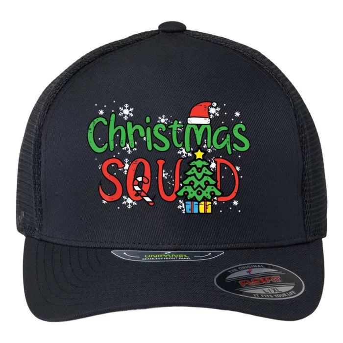 Christmas Squad Family Xmas Crew Flexfit Unipanel Trucker Cap