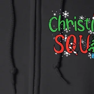 Christmas Squad Family Xmas Crew Full Zip Hoodie