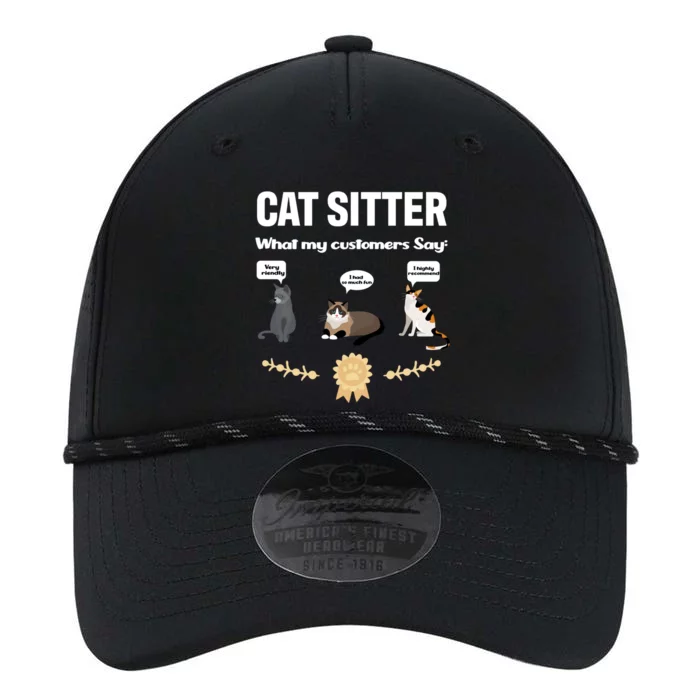 Cat Sitter Funny Cat Breeds What My Customers Say About Me Gift Performance The Dyno Cap