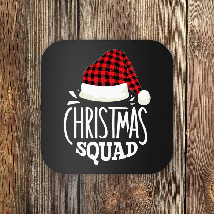 Christmas Squad Family Group Matching Christmas Pajama Party Coaster