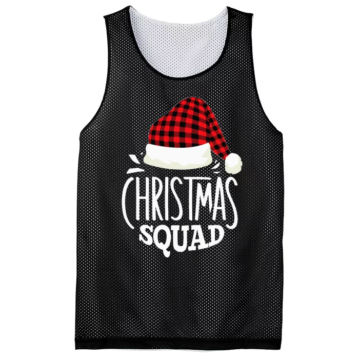 Christmas Squad Family Group Matching Christmas Pajama Party Mesh Reversible Basketball Jersey Tank