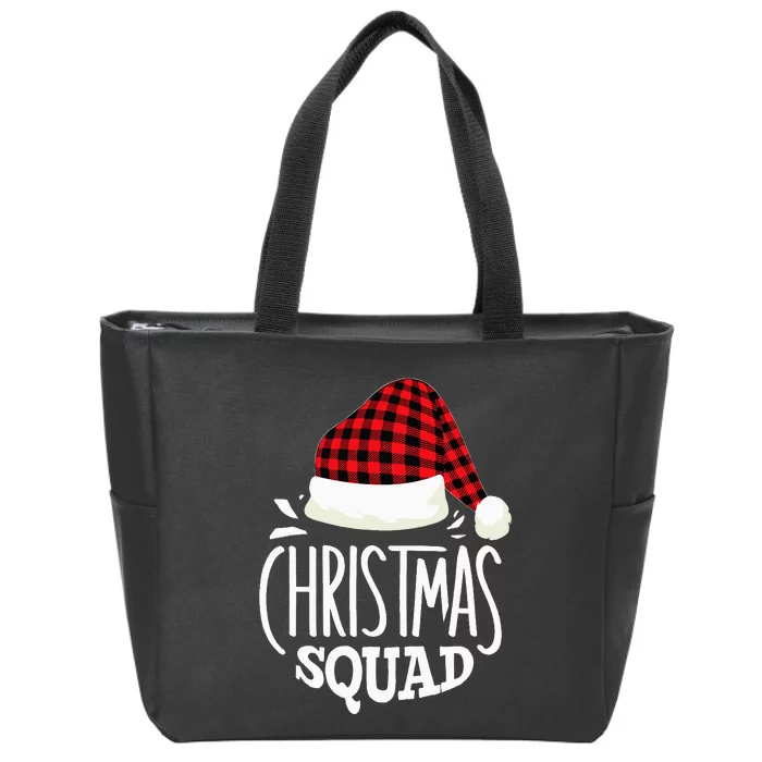 Christmas Squad Family Group Matching Christmas Pajama Party Zip Tote Bag