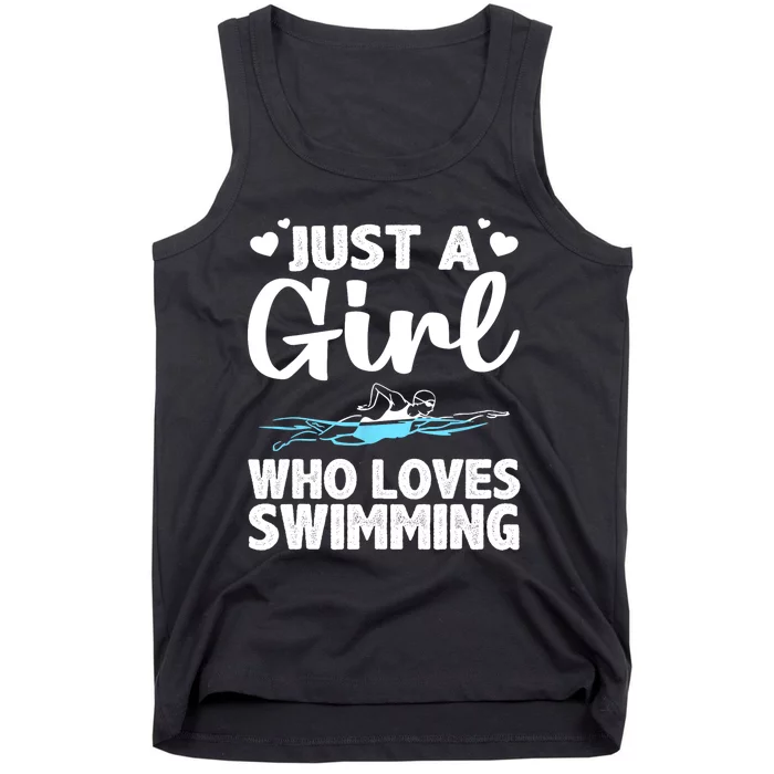 Cool Swimming For Girls Women Swimmer Swim Coach Team Sports Tank Top