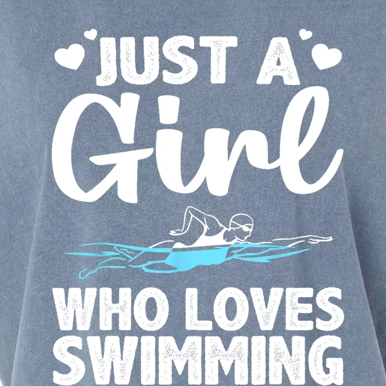 Cool Swimming For Girls Women Swimmer Swim Coach Team Sports Garment-Dyed Women's Muscle Tee