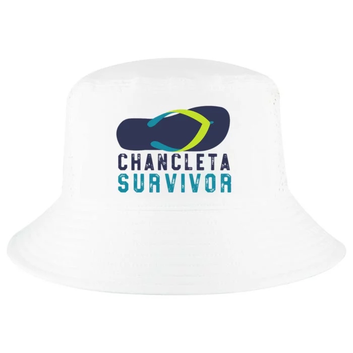 Chancleta Survivor Funny Flip Flop Gift Cool Comfort Performance Bucket Hat