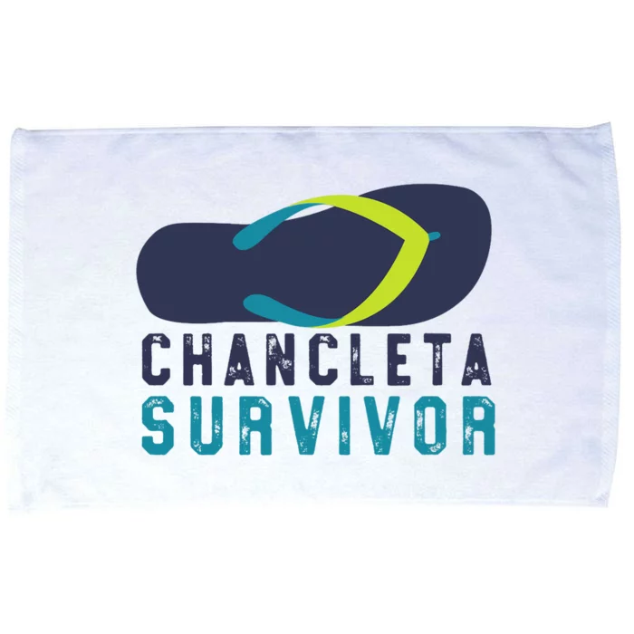 Chancleta Survivor Funny Flip Flop Gift Microfiber Hand Towel