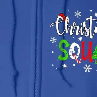 Christmas Squad Funny Family Xmas Tree Pajama Funny Gift Full Zip Hoodie