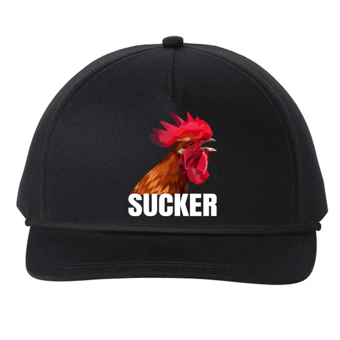 Cock Sucker Funny Rooster Joke Snapback Five-Panel Rope Hat