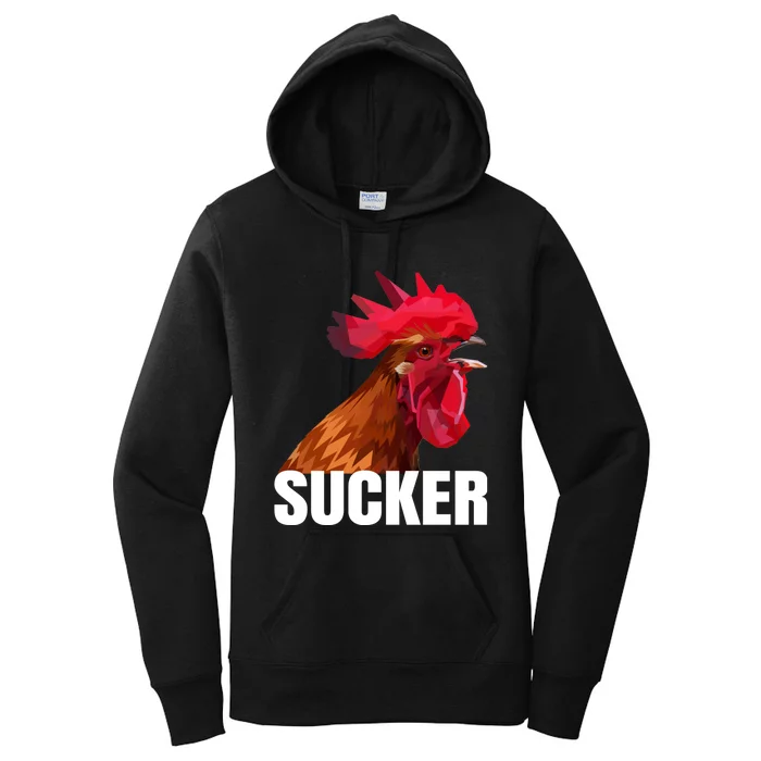 Cock Sucker Funny Rooster Joke Women's Pullover Hoodie