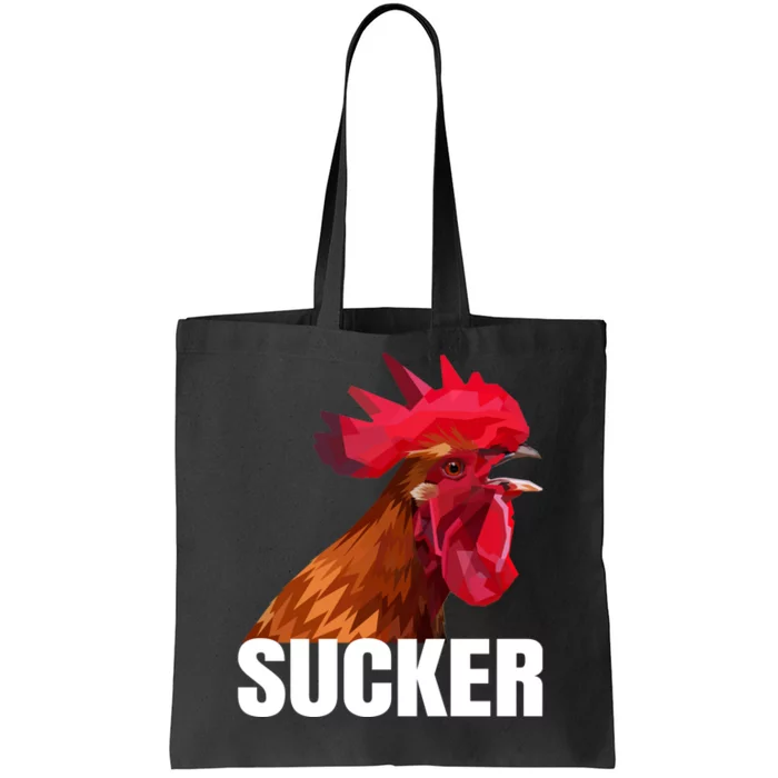 Cock Sucker Funny Rooster Joke Tote Bag