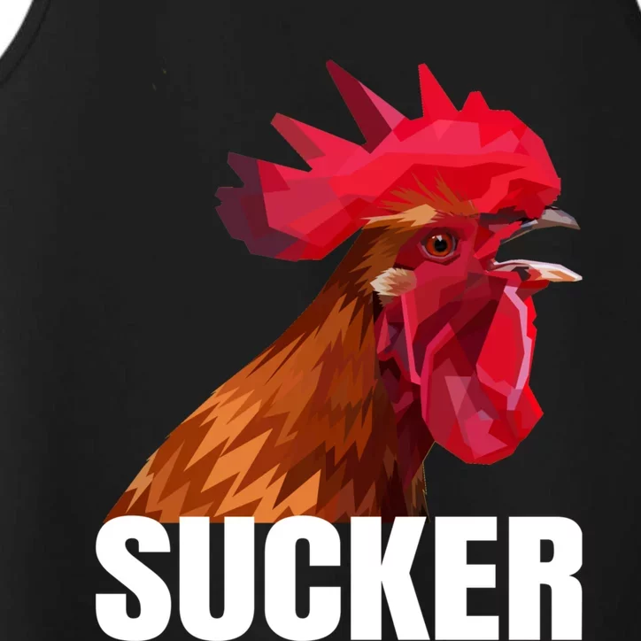 Cock Sucker Funny Rooster Joke Performance Tank