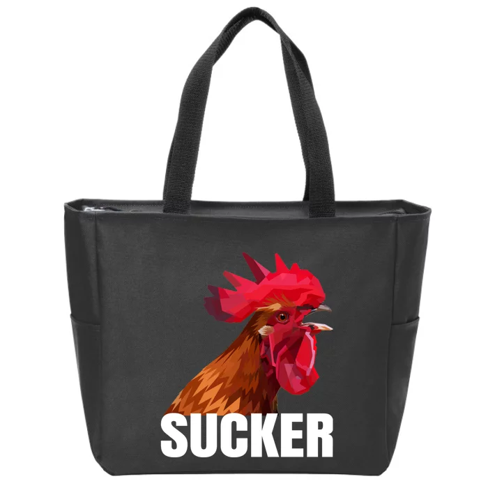 Cock Sucker Funny Rooster Joke Zip Tote Bag