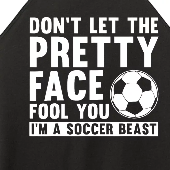 Cool Soccer For Wo Teen Soccer Lover Player Sports Women’s Perfect Tri Rocker Tank