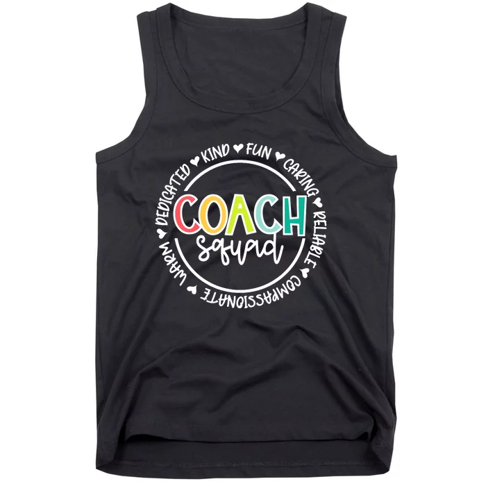 Coach Squad Funny Matching Team Group Coach Tank Top