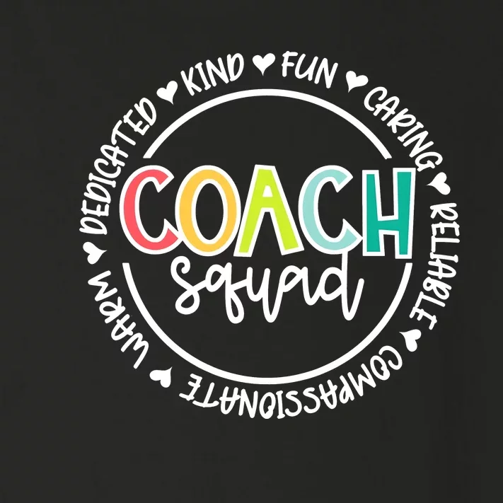 Coach Squad Funny Matching Team Group Coach Toddler Long Sleeve Shirt