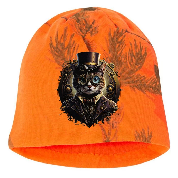 Cat Steampunk Fashion Vintage Victorian Style Kati - Camo Knit Beanie