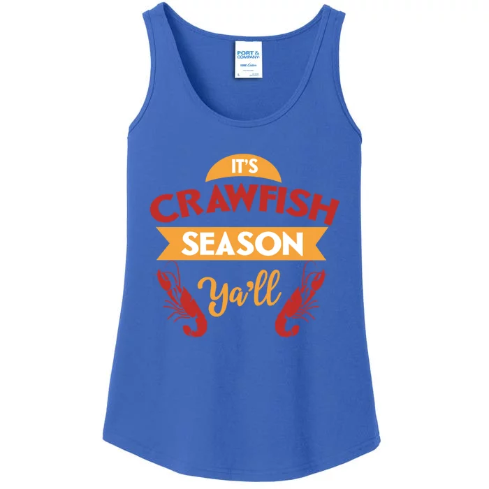 Crawfish Season Funnt Vintage Boil Party Southern Cooking Gift Ladies Essential Tank