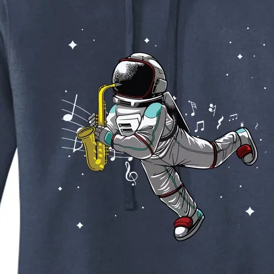 Cool Saxophone For Men Women Astronaut Jazz Musician Players Women's Pullover Hoodie