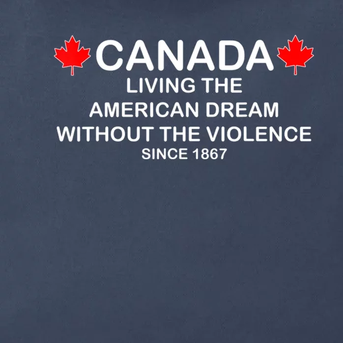 Canada Shirt From The Pentaverate Living The American Dream Zip Tote Bag