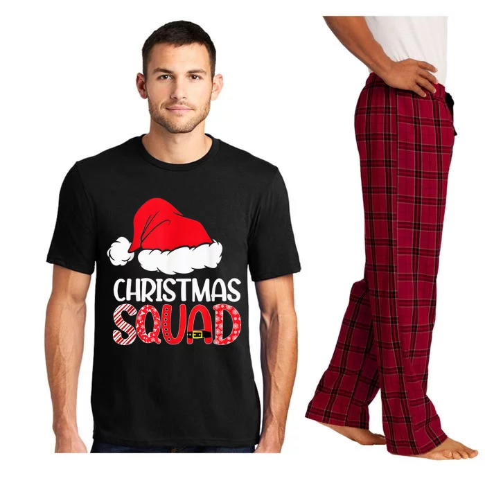 Christmas Squad Family Group Matching Shirts Santa Hat Xmas Pajama Set