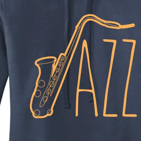 Cool Saxophone For Men Women Jazz Music Band Musician Player Women's Pullover Hoodie