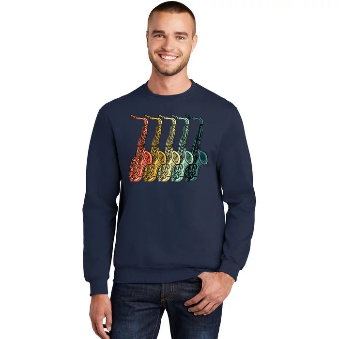 Cool Saxophone For Men Women Vintage Saxophone Player Sweatshirt