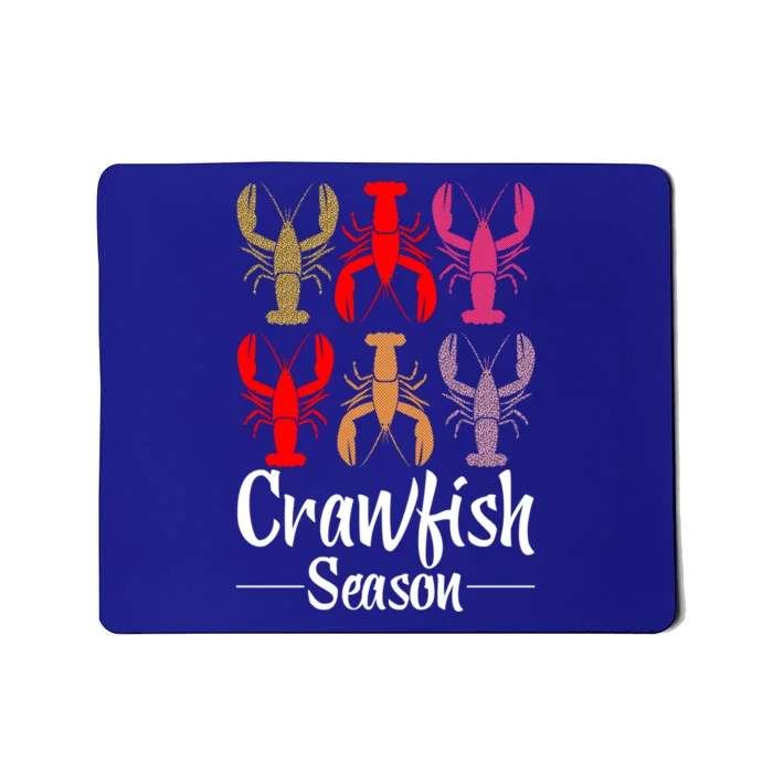 Crawfish Season Funny Crayfish Leopard Gift Mousepad