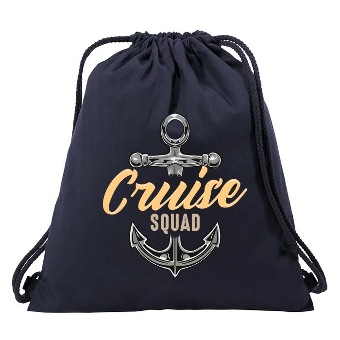 Cruise Squad Funny Cruising Ship Vacation Matching Cute Drawstring Bag