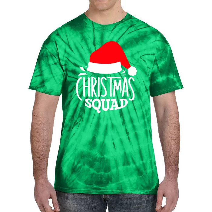 Christmas Squad Funny Family Group Matching Christmas Pajama Party Gift Tie-Dye T-Shirt